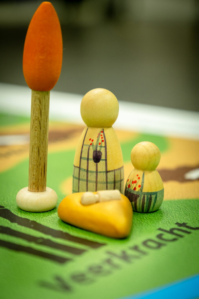 tafelopstelling werken met poppetjes