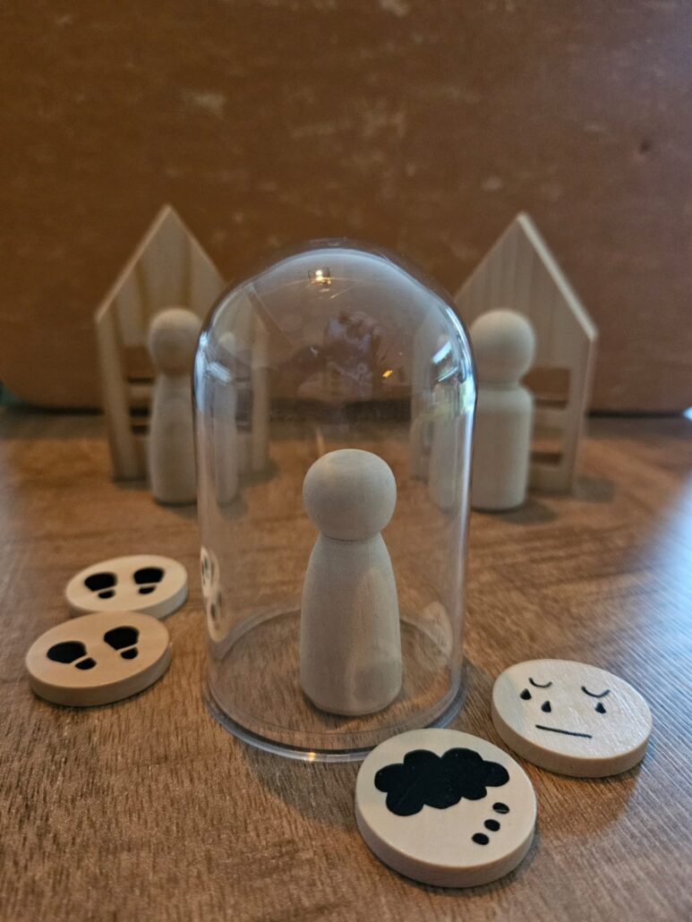 scheiding met terug getrokken kind