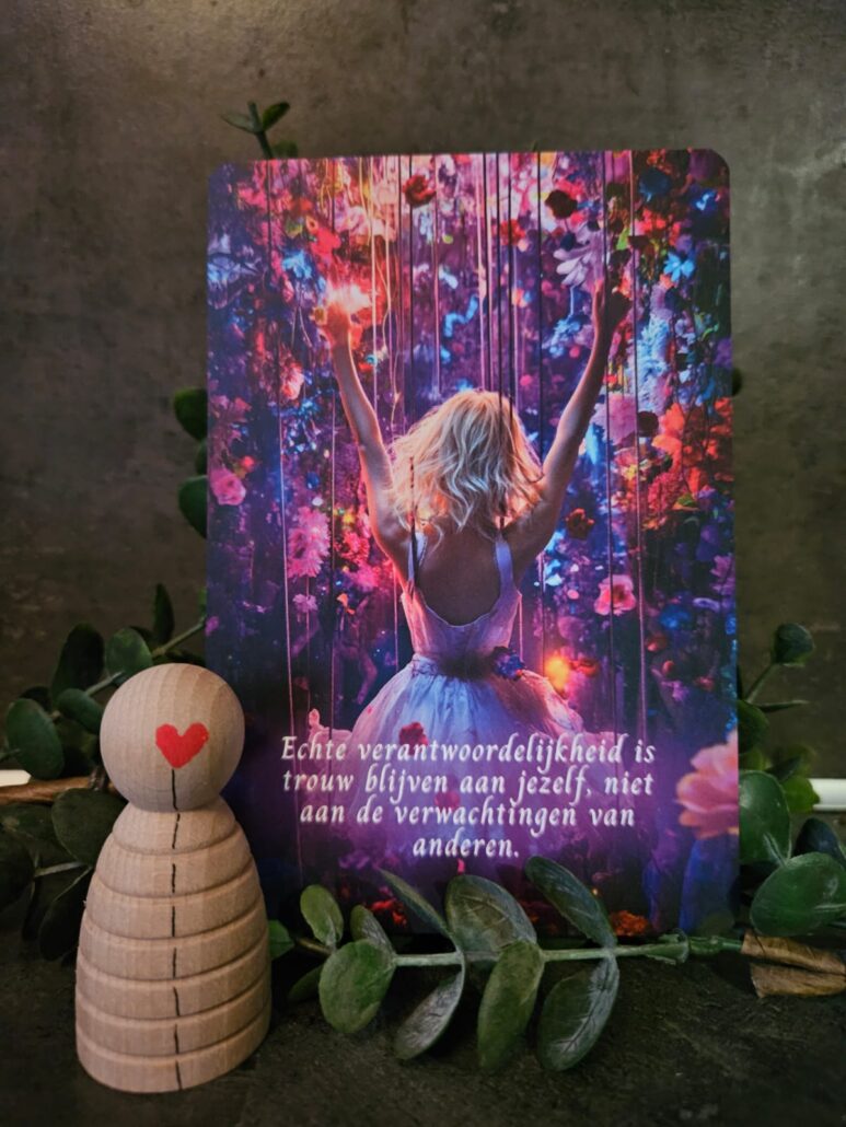 De stem van het veld kaarten deck