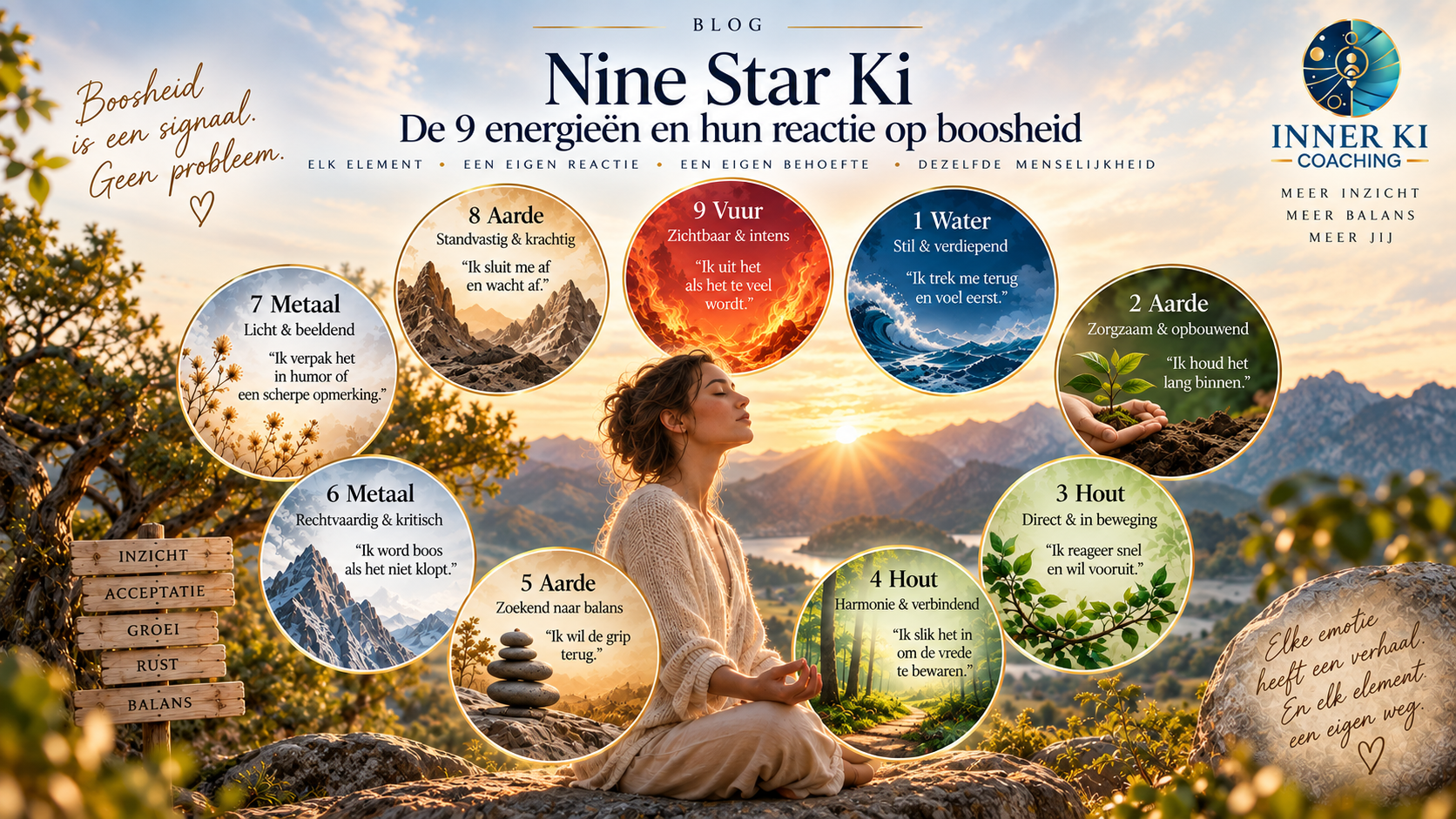 boosheid, frustratie en woede bekeken vanuit Nine Star Ki